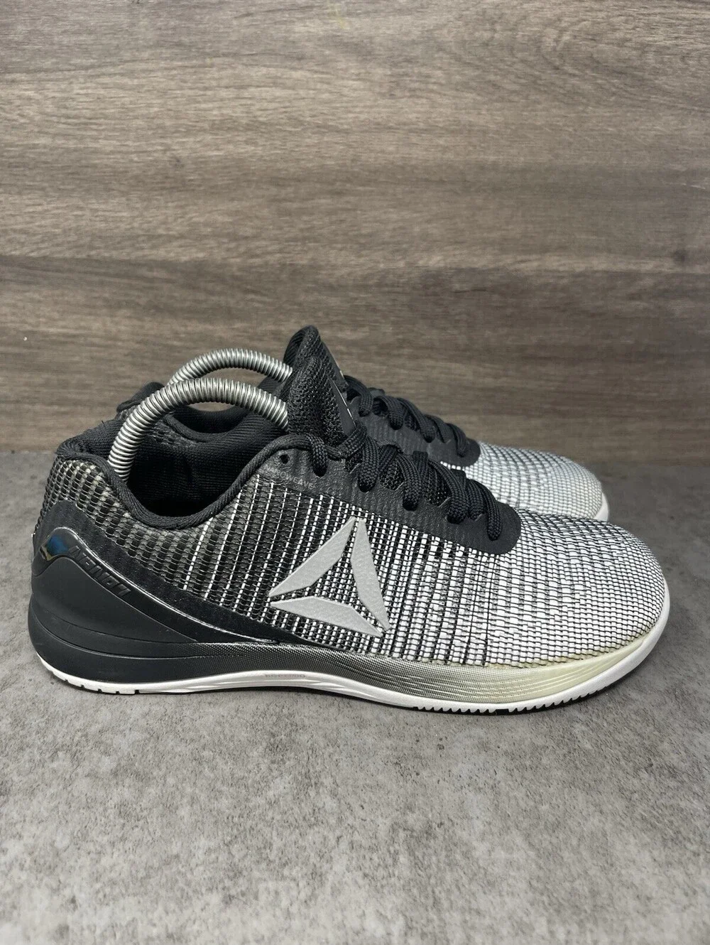 Reebok CrossFit Nano 7.0 Size 9 Womens Black White Cross Training BS8352